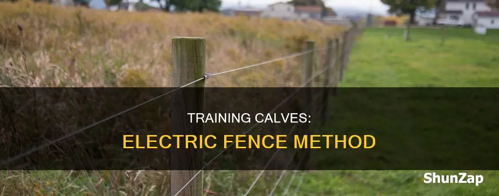 how to train calves to electric fence