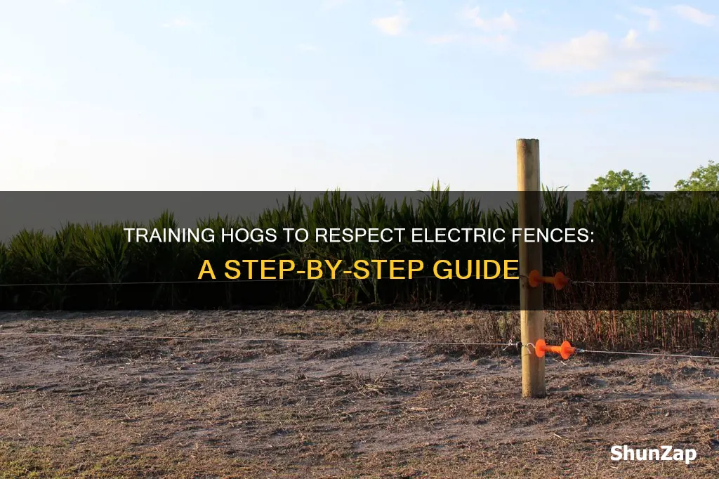 how to train hogs to electric fence