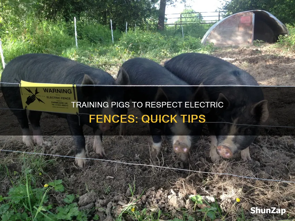 how to train pigs to electric fence