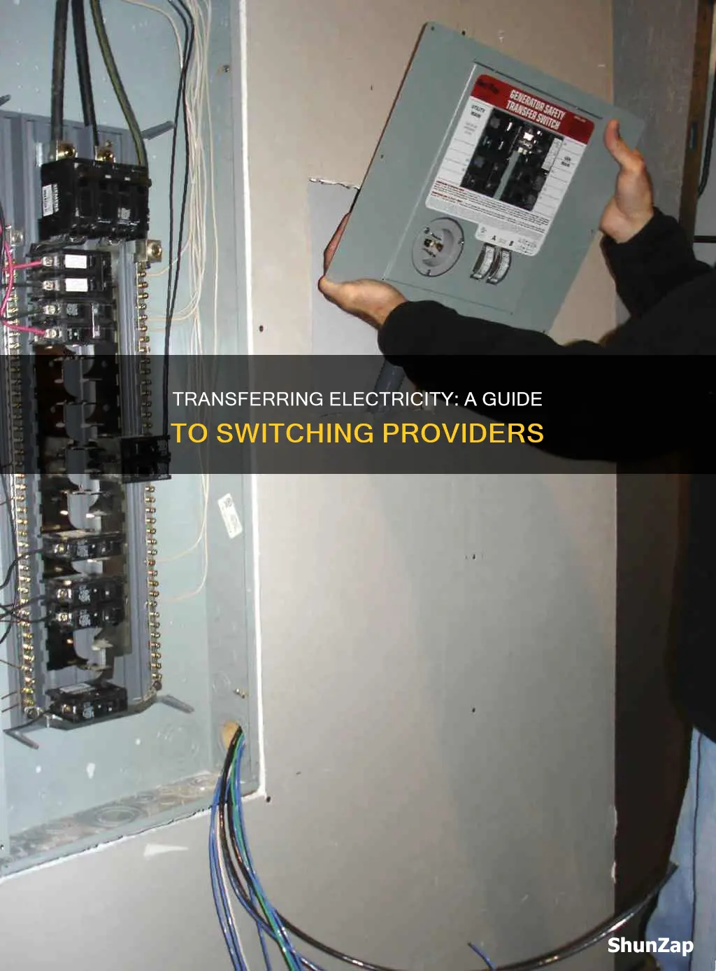 how to transfer electric to someone else