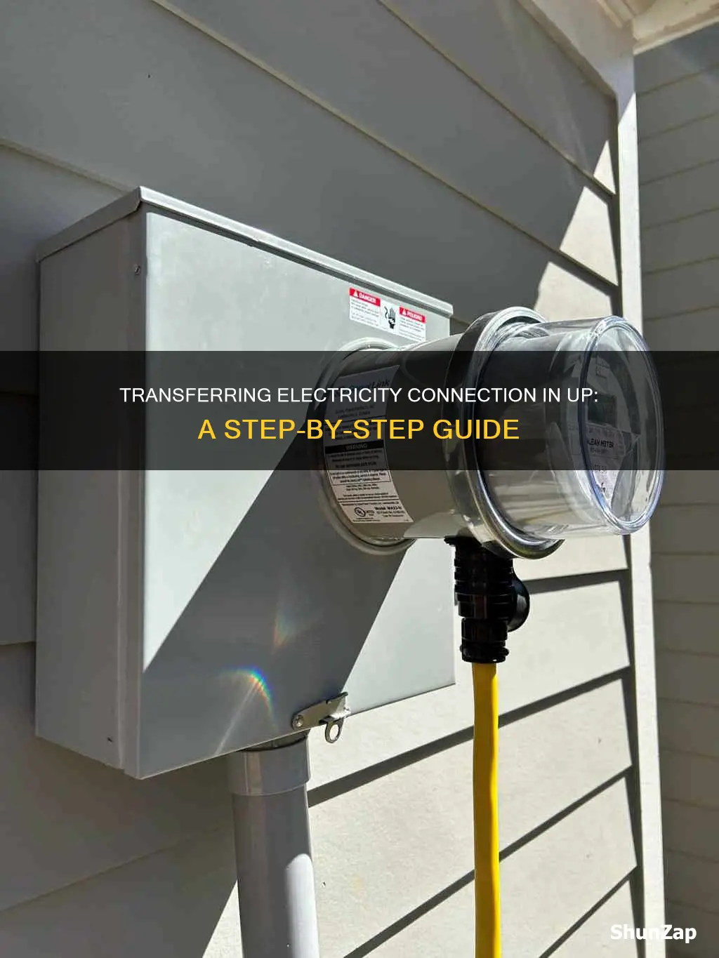 how to transfer electricity connection in up