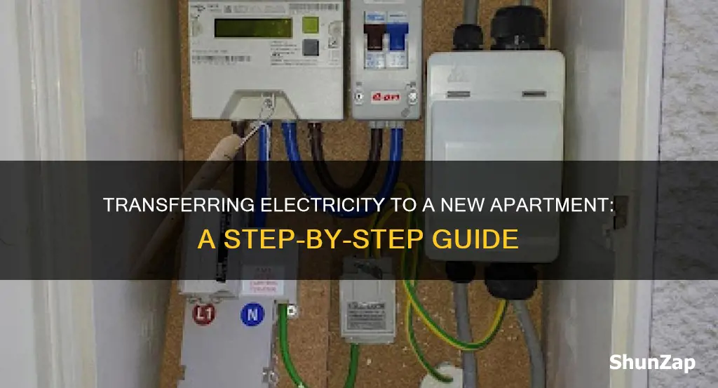 how to transfer electricity to new apartment