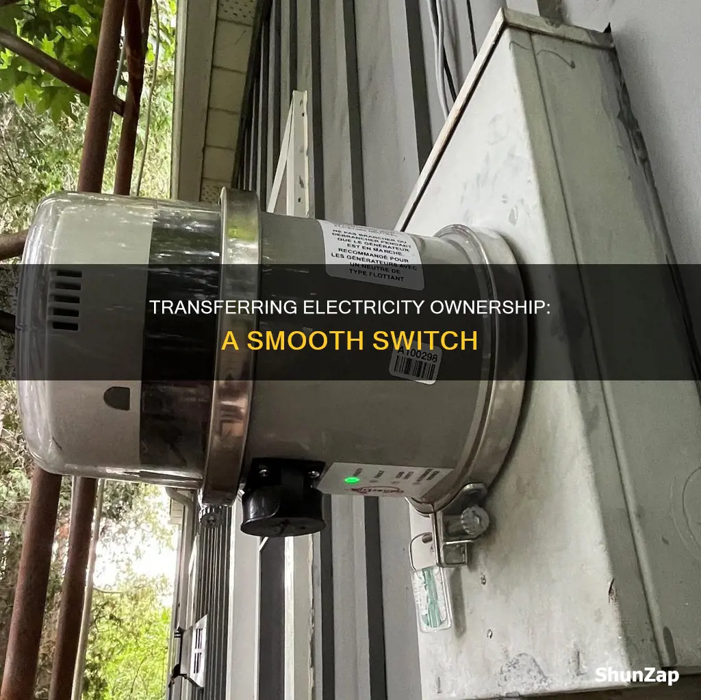 how to transfer electricity to new owner