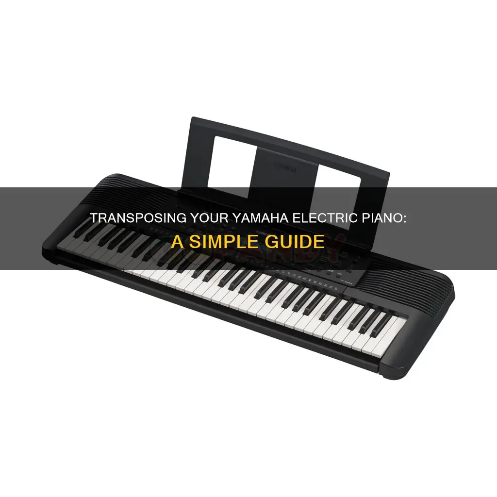 how to transpose a yamaha electric piano