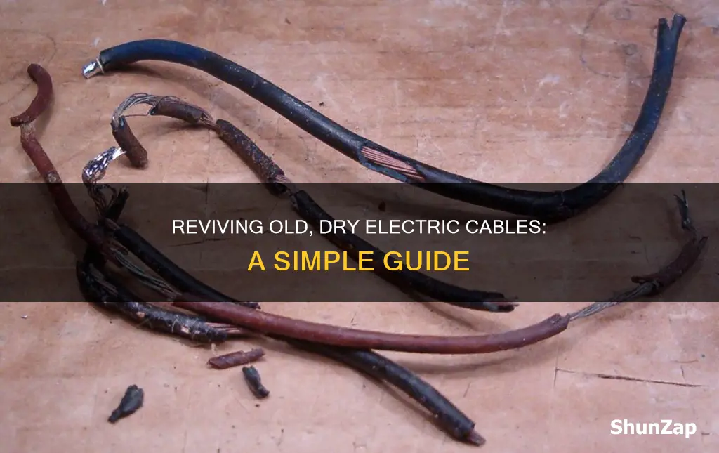 how to treat old dry electric cable