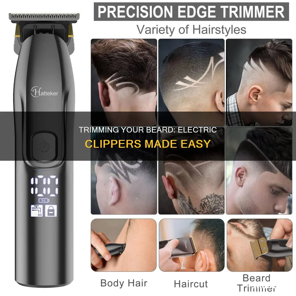 how to trim beard with electric clippers