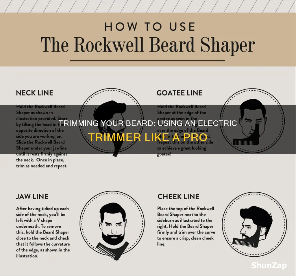 how to trim beard with electric trimmer