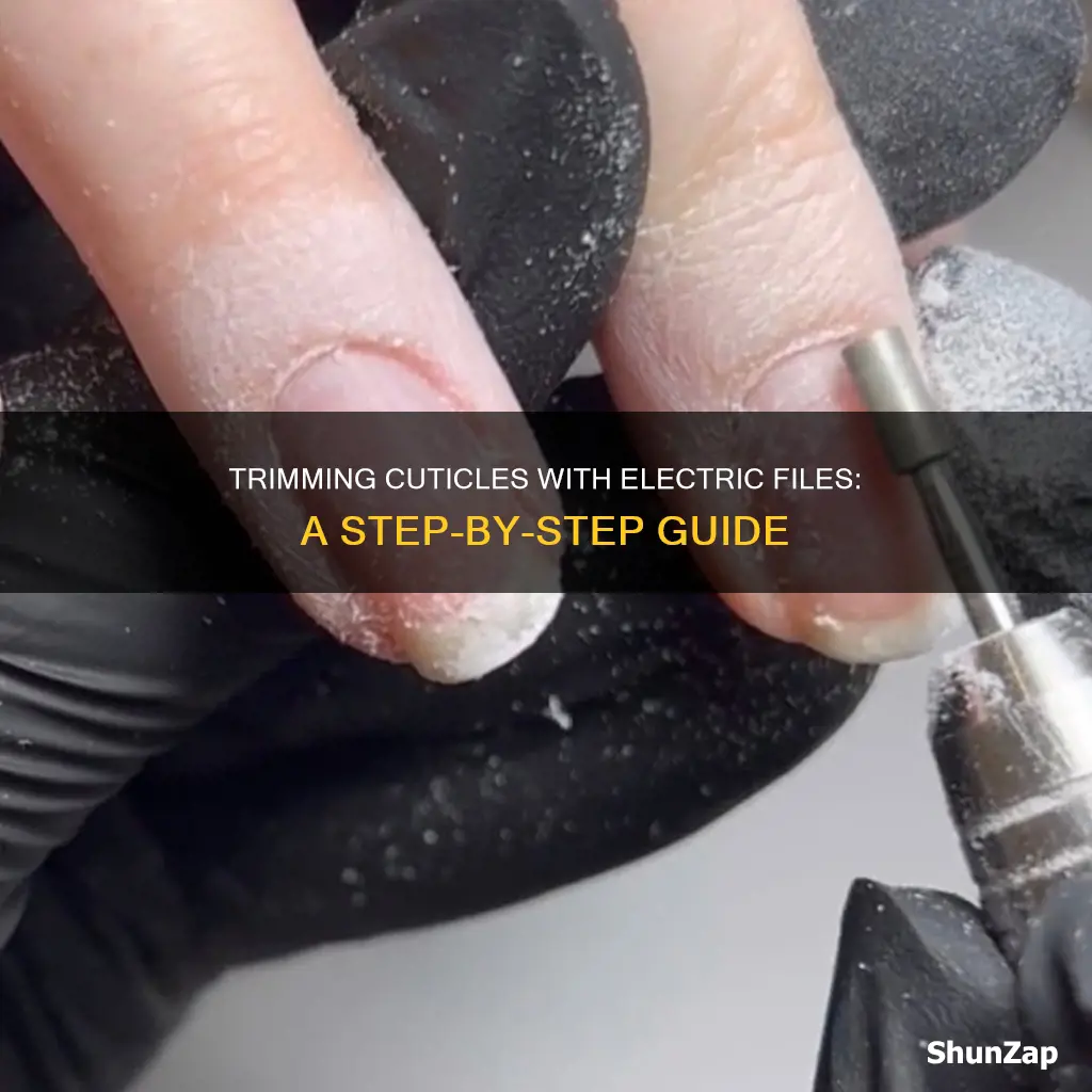 how to trim cuticles with electric file