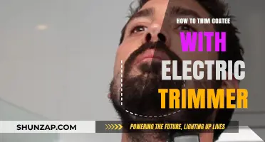 Trimming Goatee with Electric Trimmer: Easy Steps for Perfect Grooming
