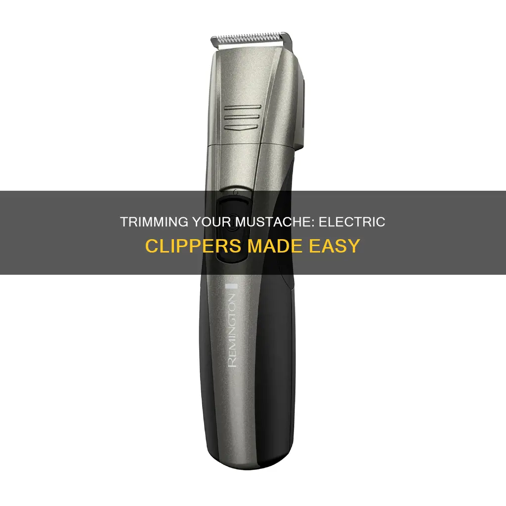 how to trim mustache with electric clippers