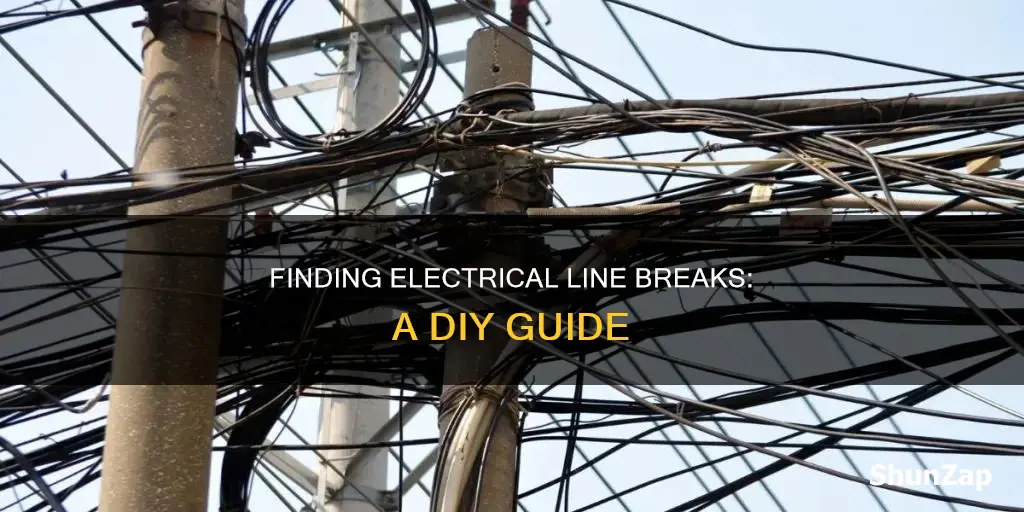 how to trll where electrical line broken