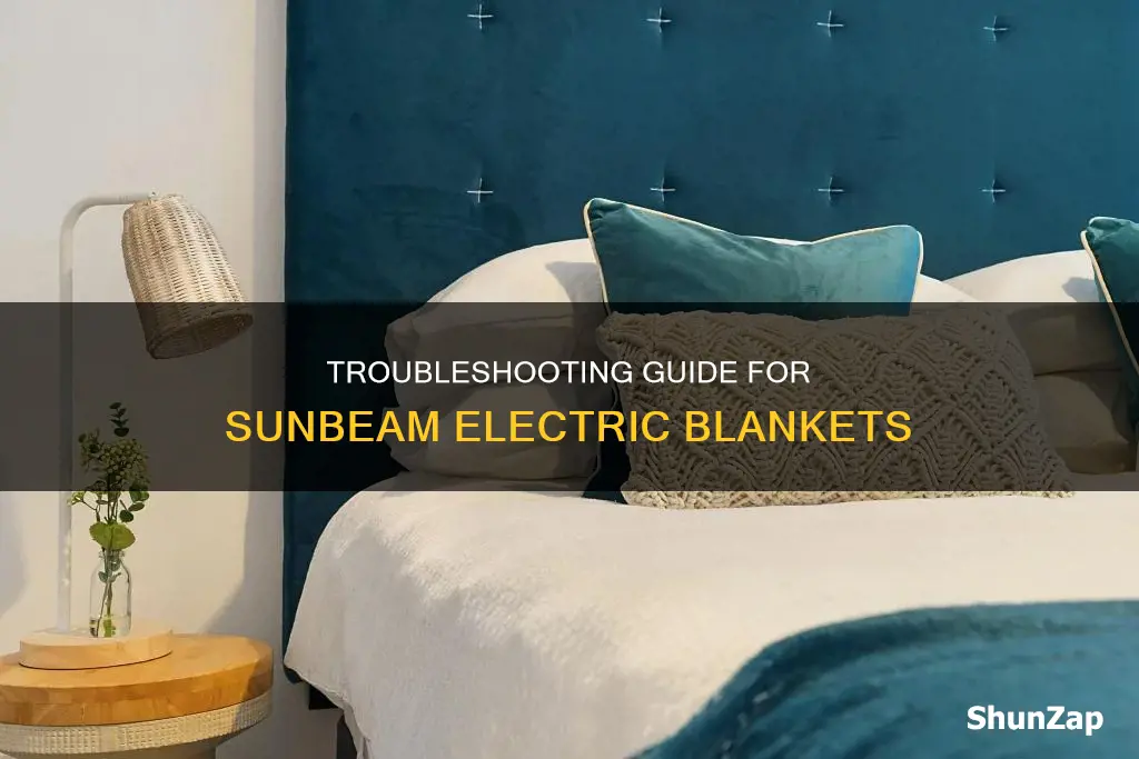 how to troubleshoot a sunbeam electric blanket