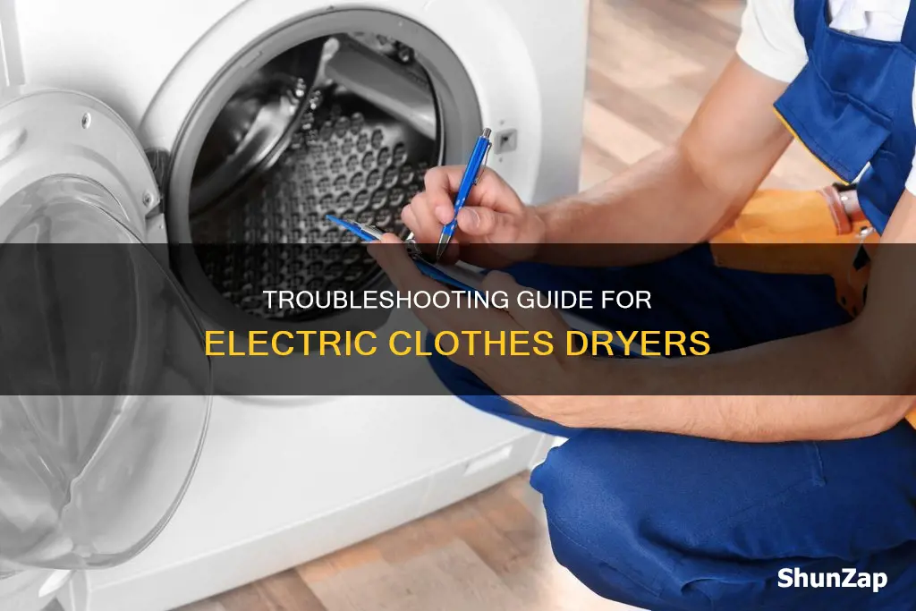 how to troubleshoot an electric clothes dryer