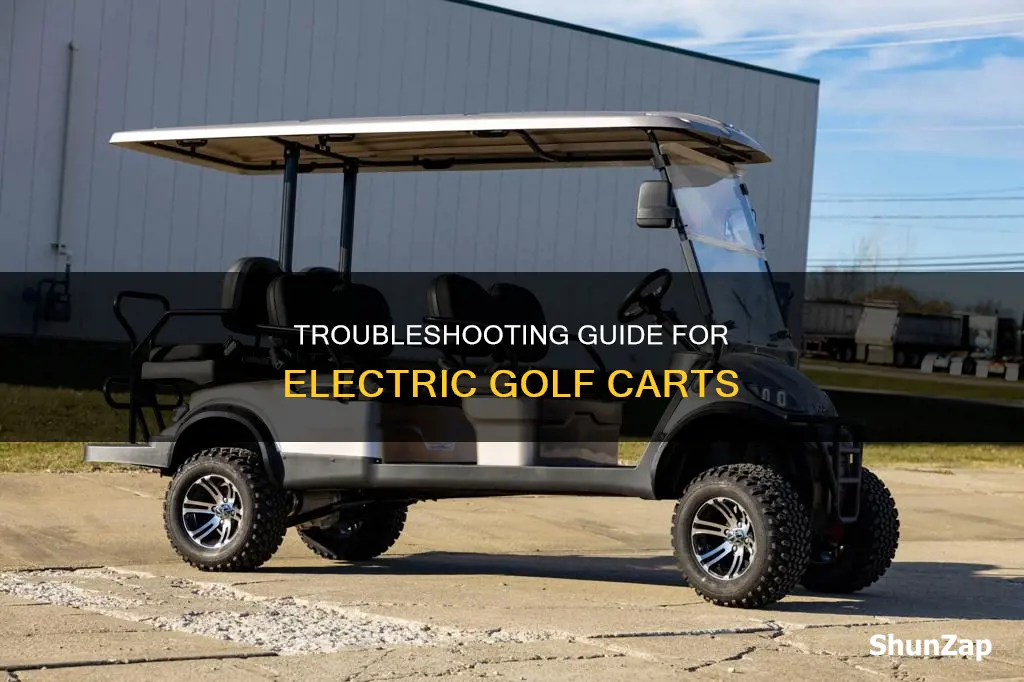 how to troubleshoot an electric golf cart