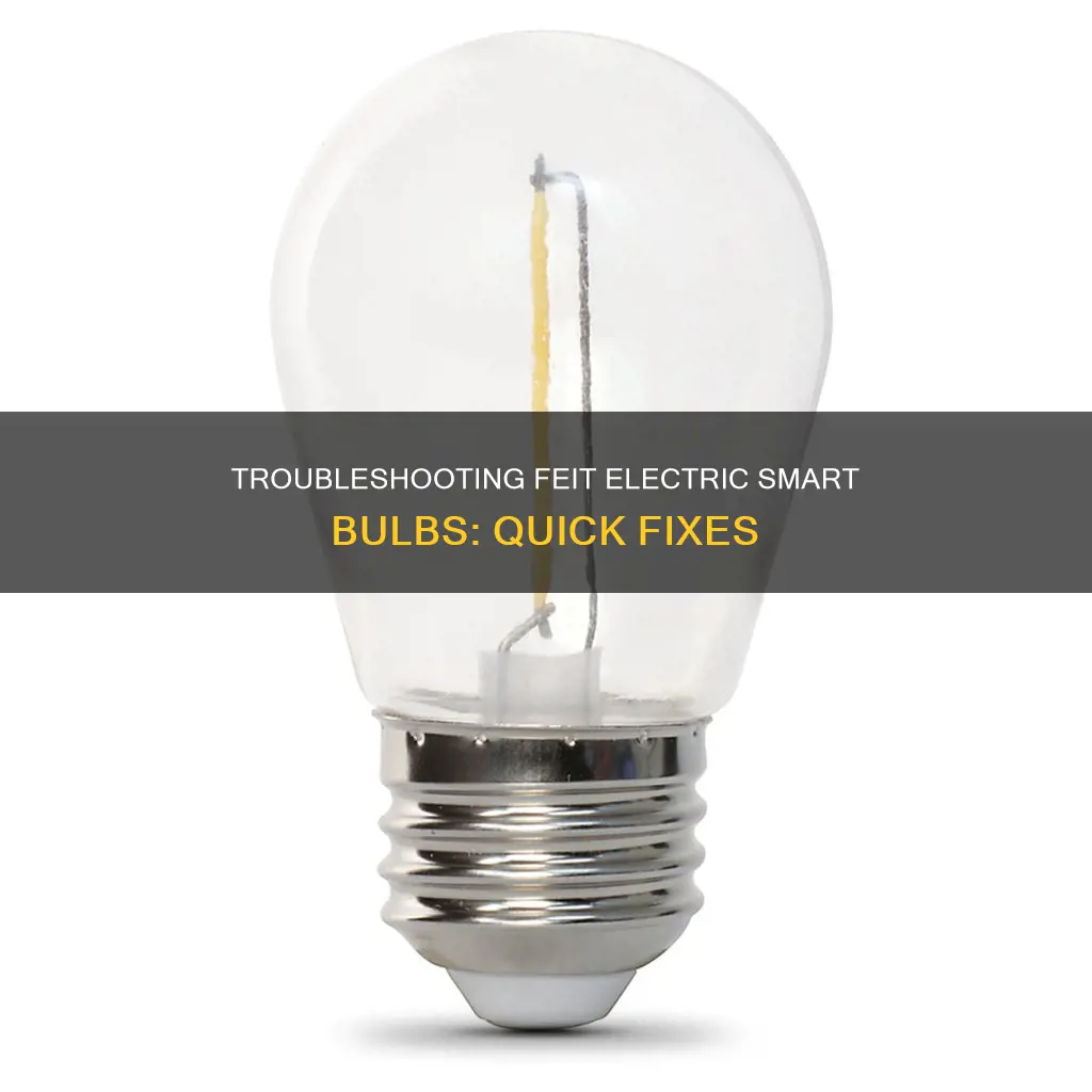 how to troubleshoot feit electric smart bulbs