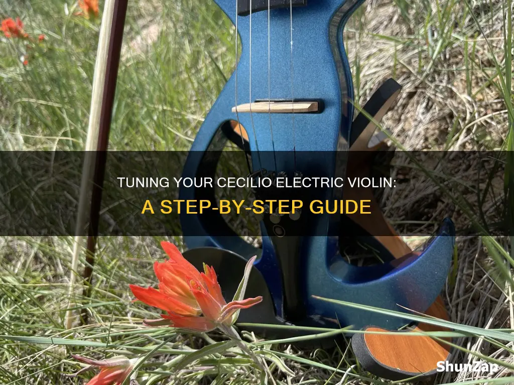 how to tune an electric violin cecilio