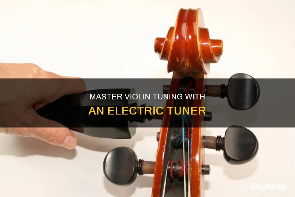 how to tune violin with electric tuner