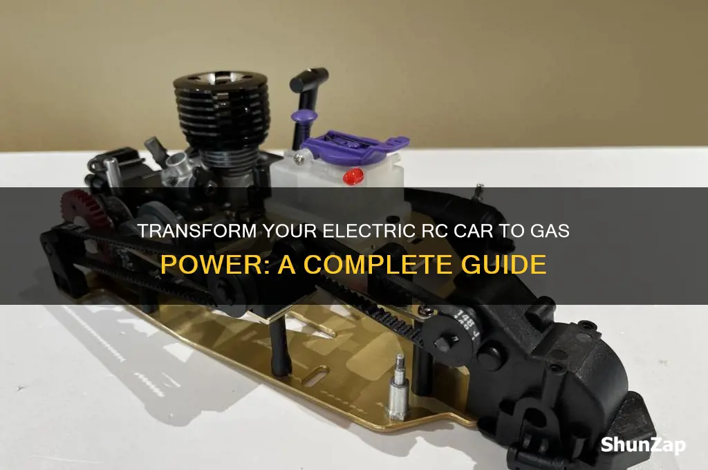 how to turn a electric rc car into a gas