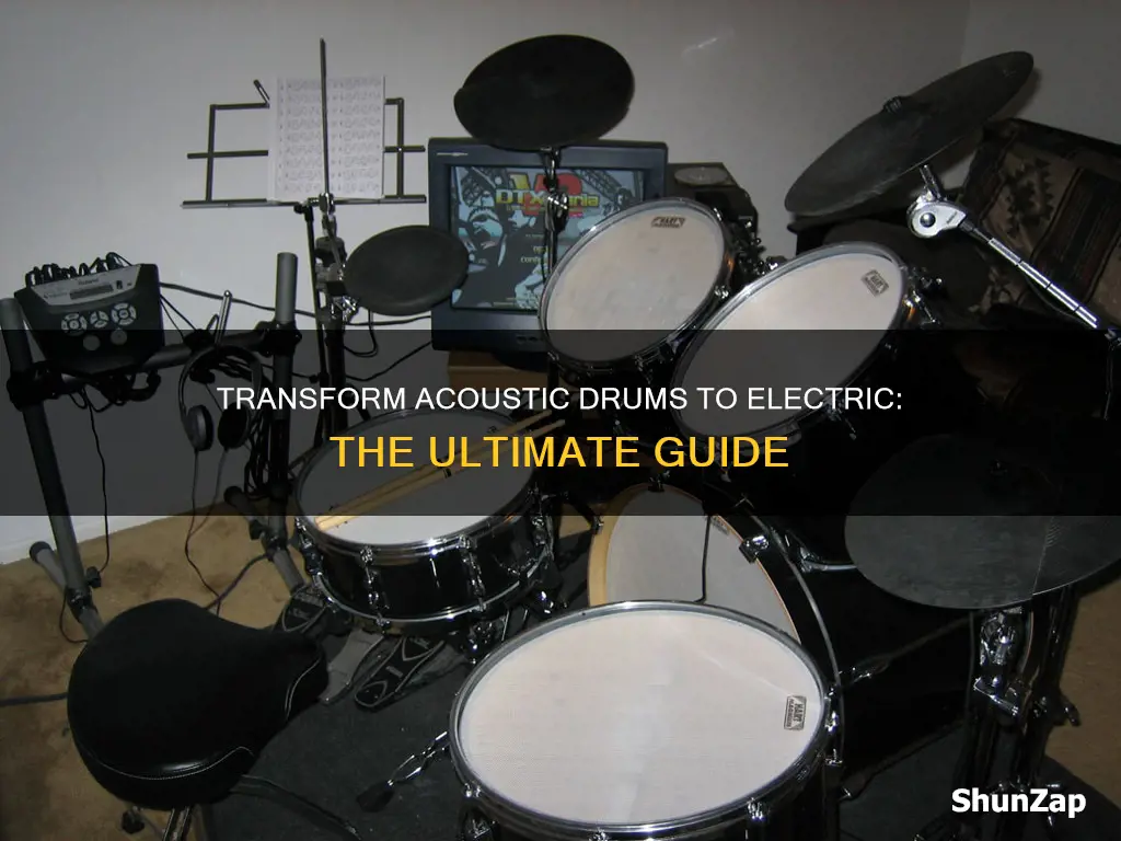 how to turn acoustic drums into electric