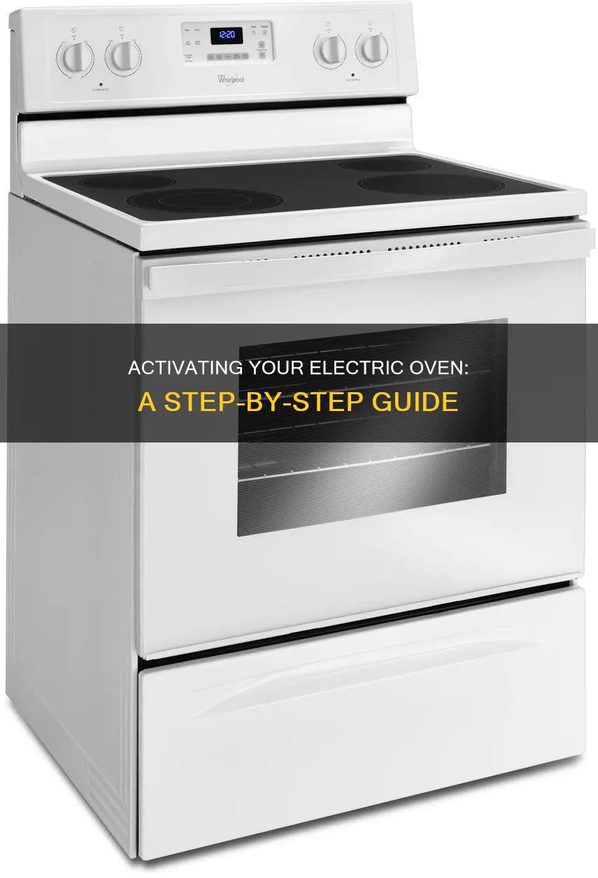 how to turn an electric oven on