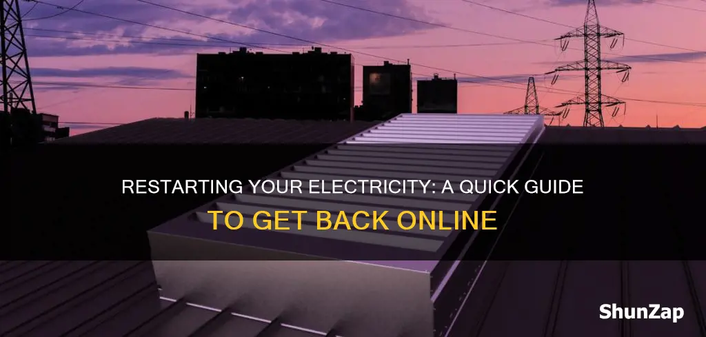 how to turn back on my electricity