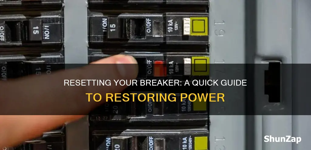 how to turn electric back on breaker
