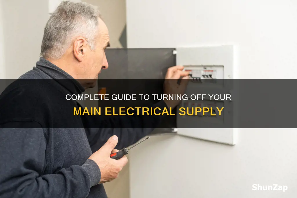 how to turn of main electrical outside