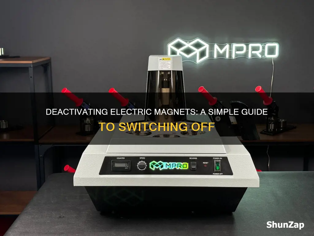 how to turn off a electric magnet