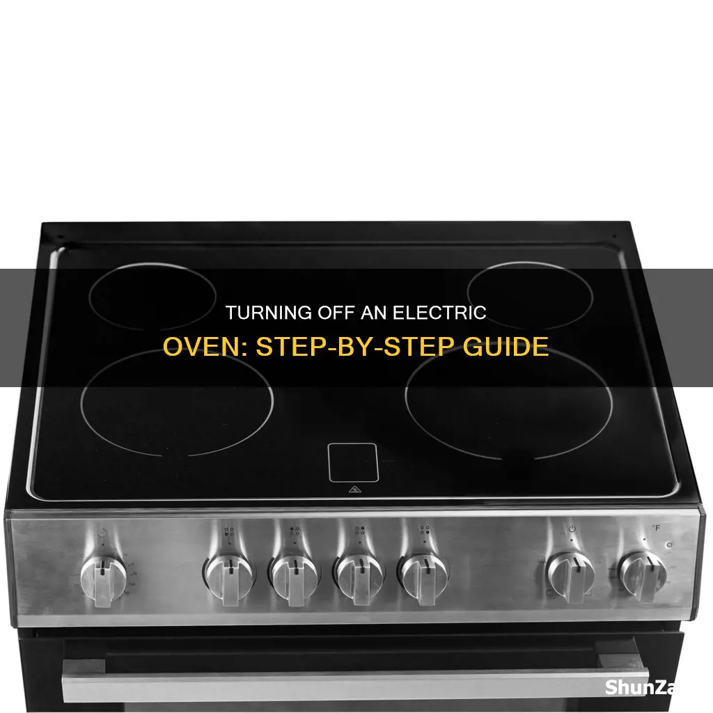 how to turn off an electric oven