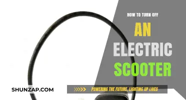 Electric Scooter Power: The Off Switch