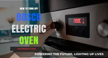 Turning Off Your Bosch Electric Oven: A Step-by-Step Guide