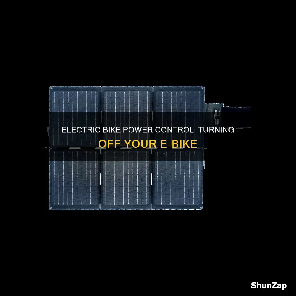 how to turn off electric bike