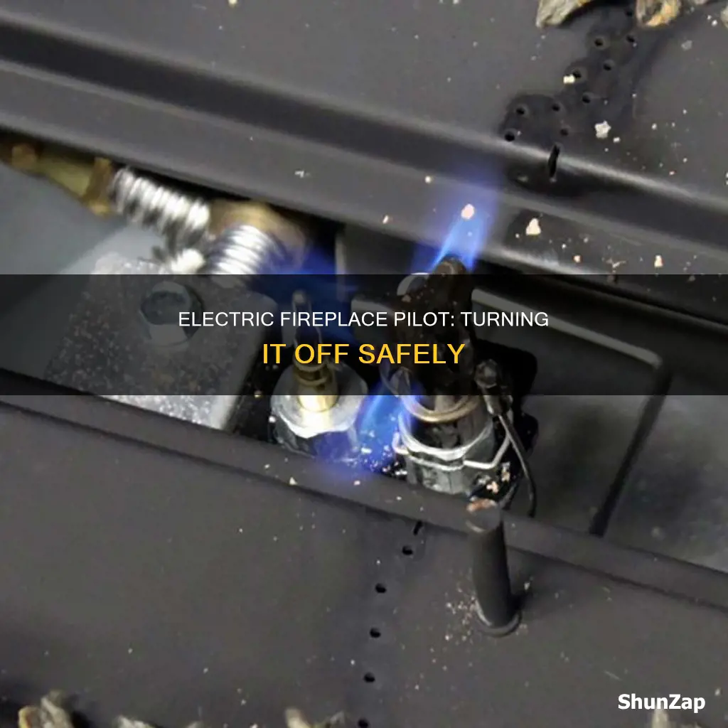 how to turn off electric fireplace pilot