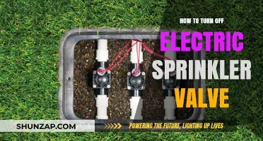 Electric Sprinkler Valve: Turning Off Mechanism Explained