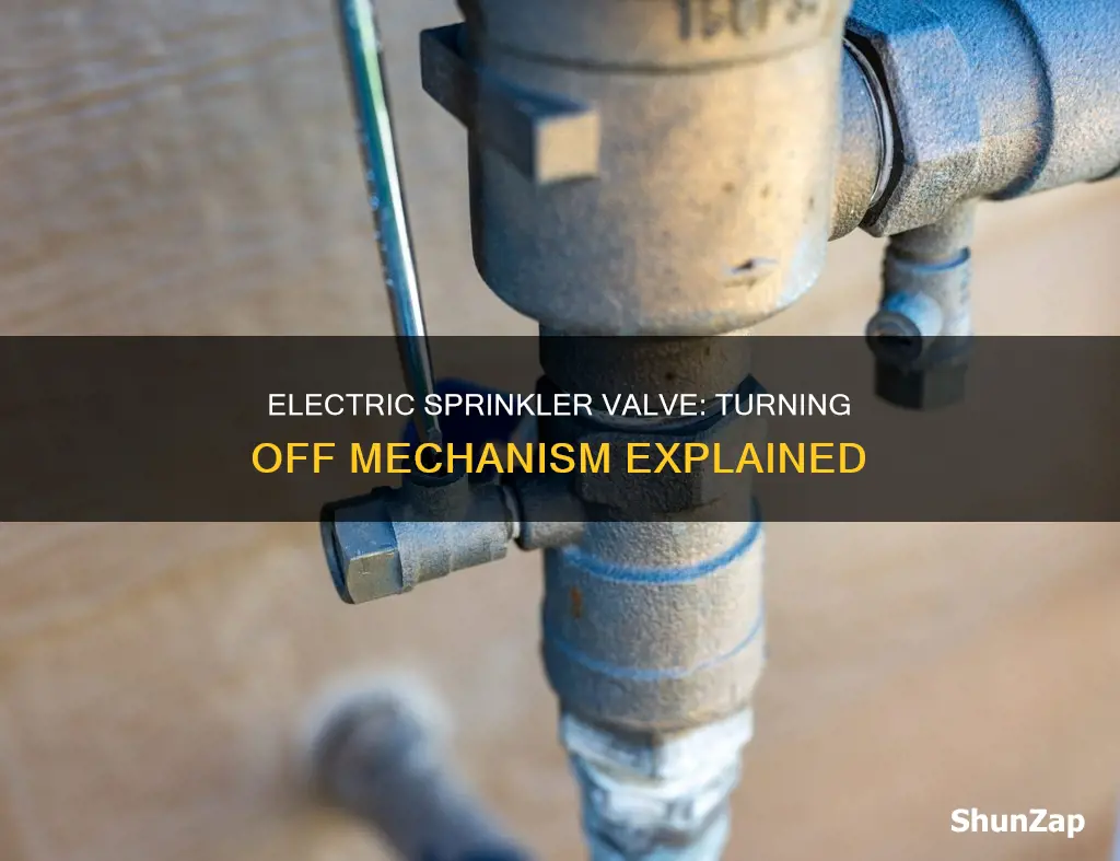 how to turn off electric sprinkler valve
