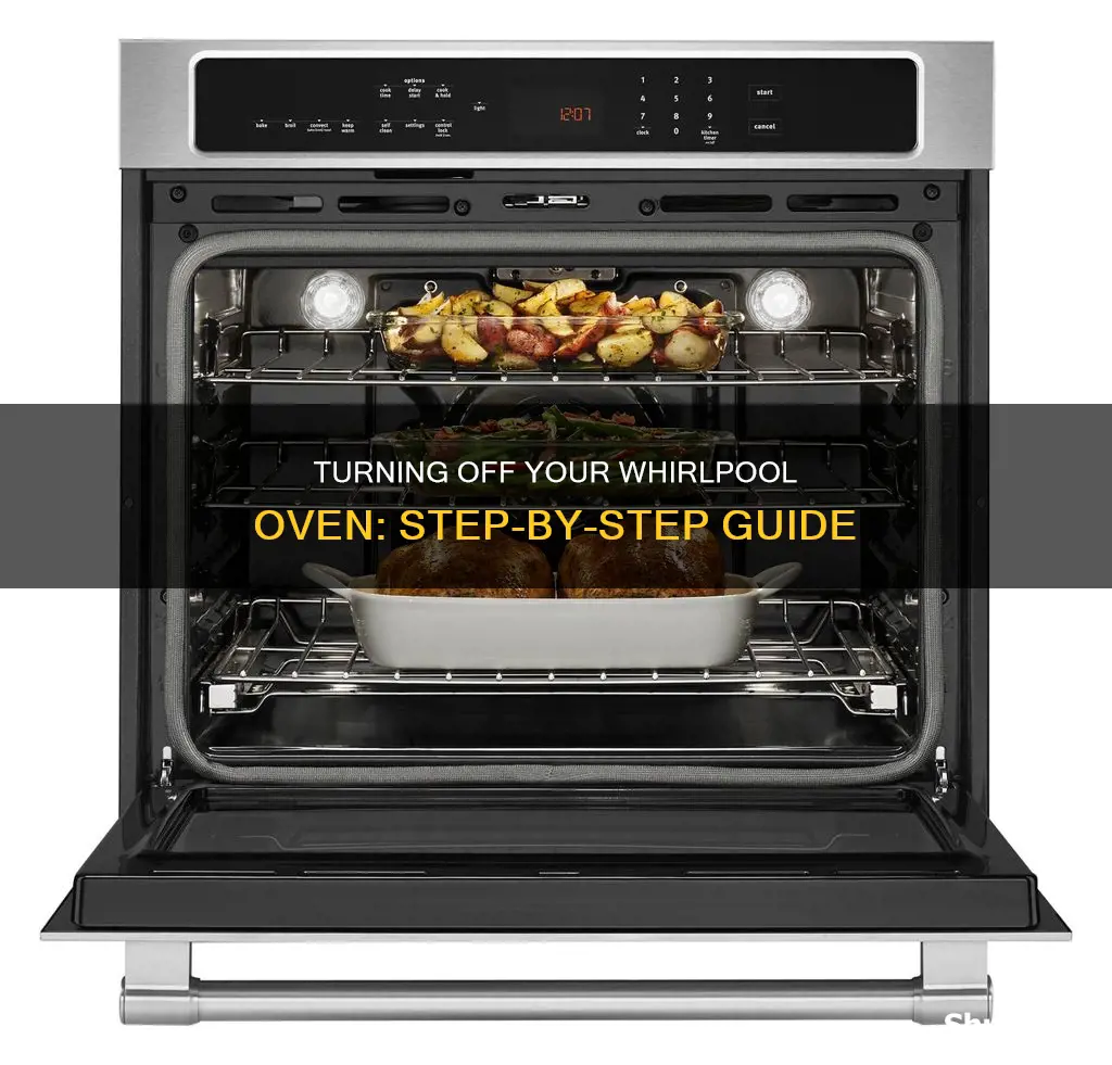 how to turn off electric whirlpool oven