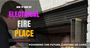 Turning Off Your Electrical Fireplace: A Step-by-Step Guide