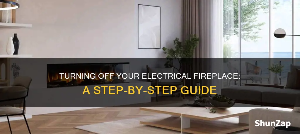 how to turn off electrical fire place