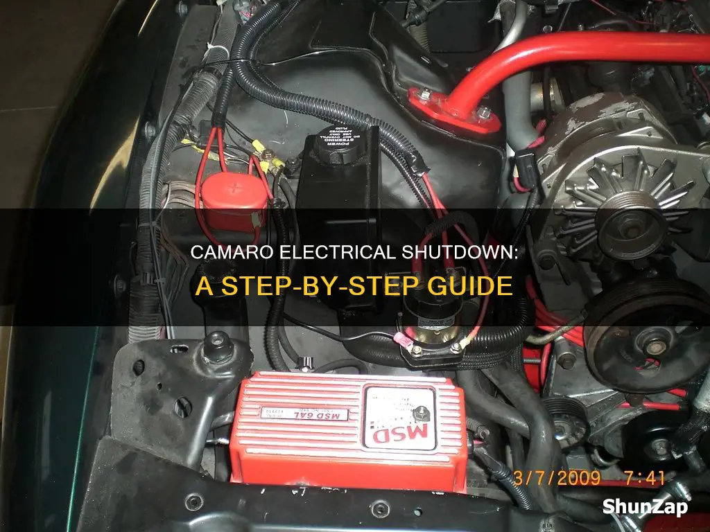 how to turn off electrical in camaro