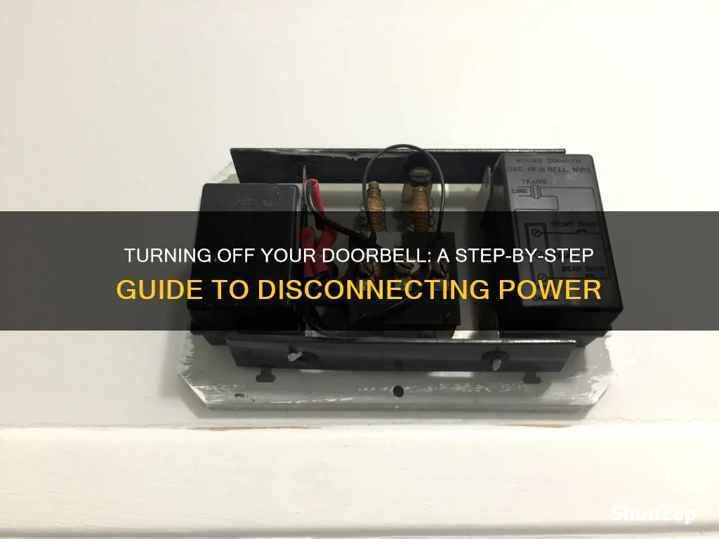 how to turn off electricity to doorbell