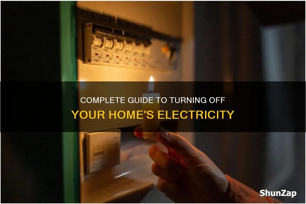 how to turn off electricity to house