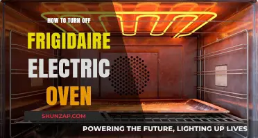 Frigidaire Oven: Turning Off the Electric Way