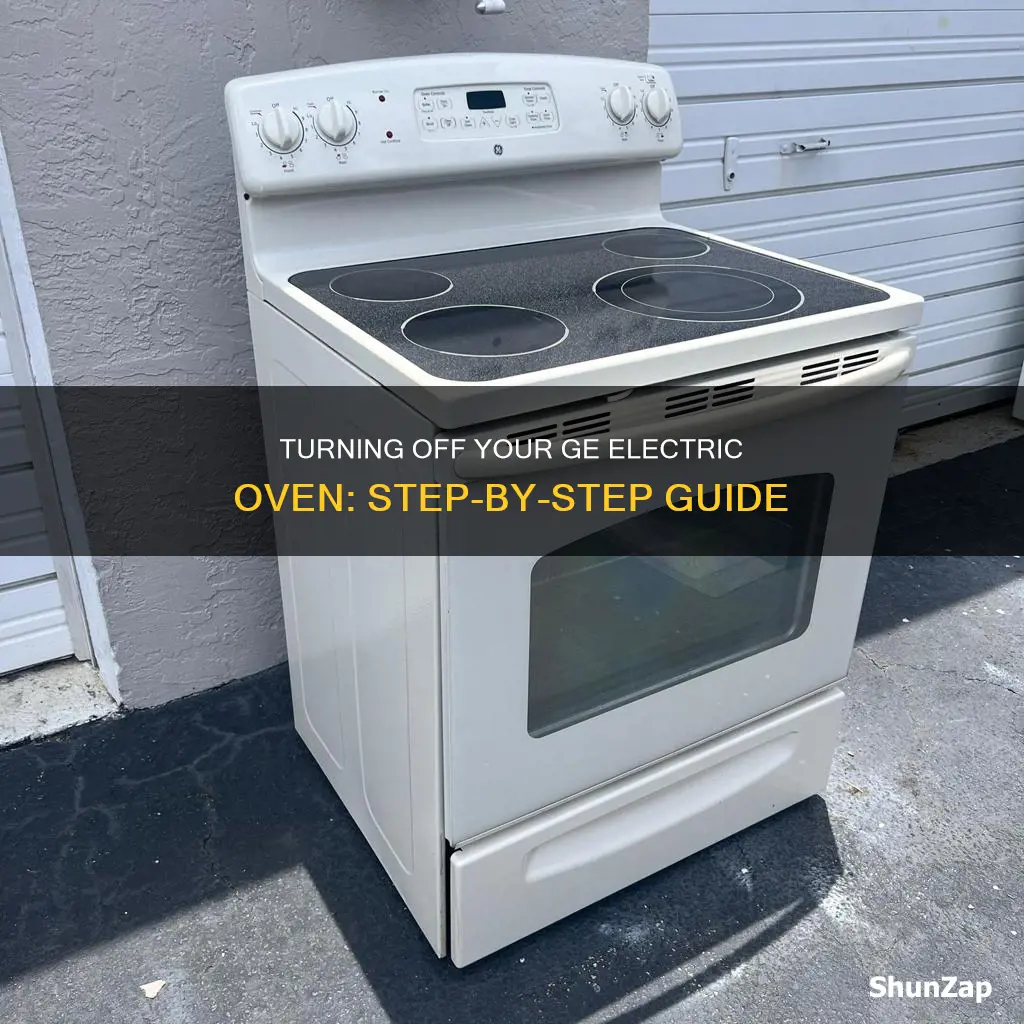 how to turn off ge electric oven