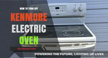 Turning Off Your Kenmore Electric Oven: A Guide
