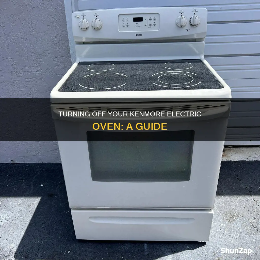 how to turn off kenmore electric oven