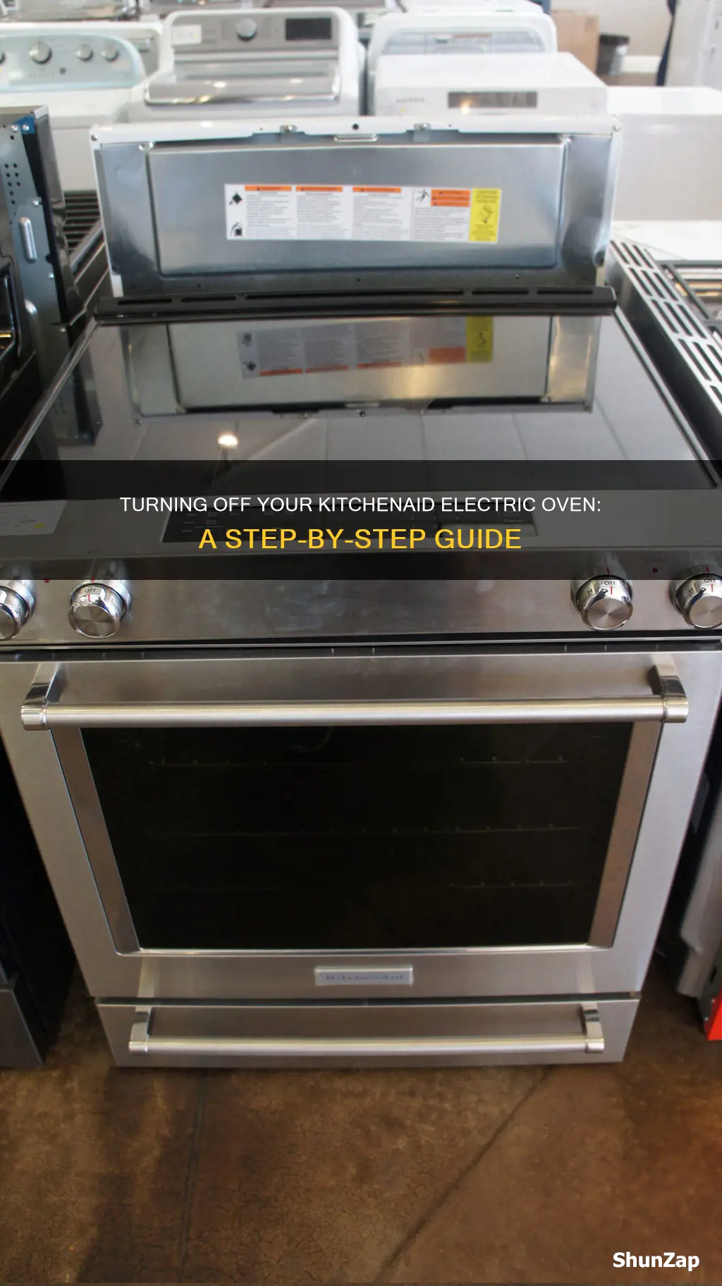 how to turn off kitchenaid electric oven