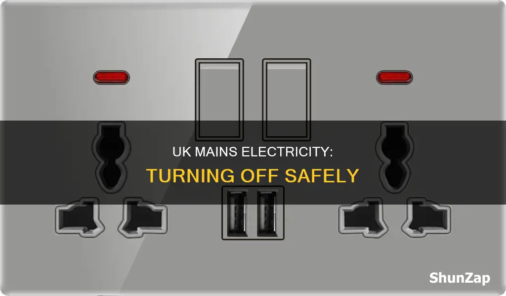how to turn off mains electricity uk