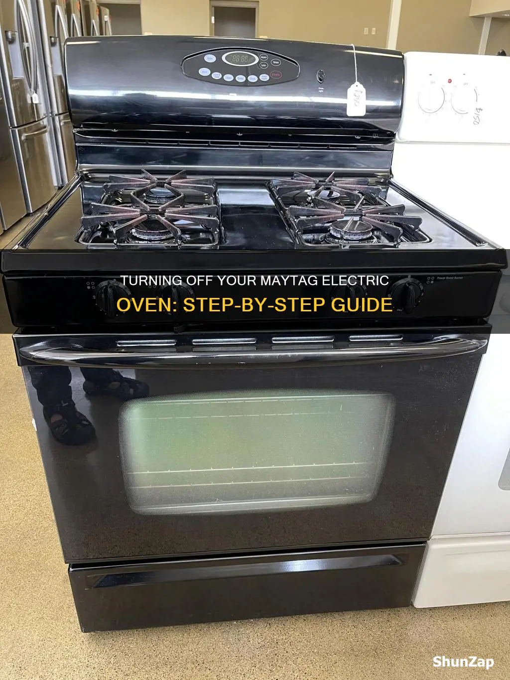 how to turn off maytag electric oven