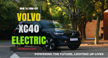 Volvo XC40: Turning Off Your Electric Ride