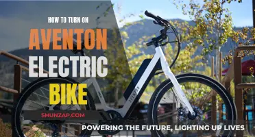 Aventon Electric Bike: Turning It On